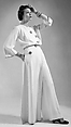 Lounging pajamas, Charles James (American, born Great Britain, 1906–1978), silk, American